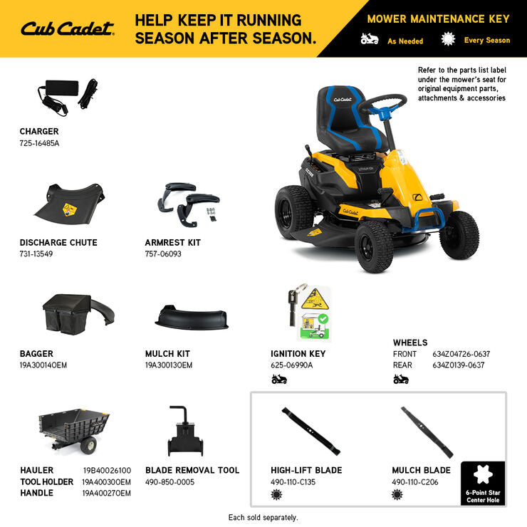 Cub Cadet CC30E Riding Lawn Mower (33DA27JD330)