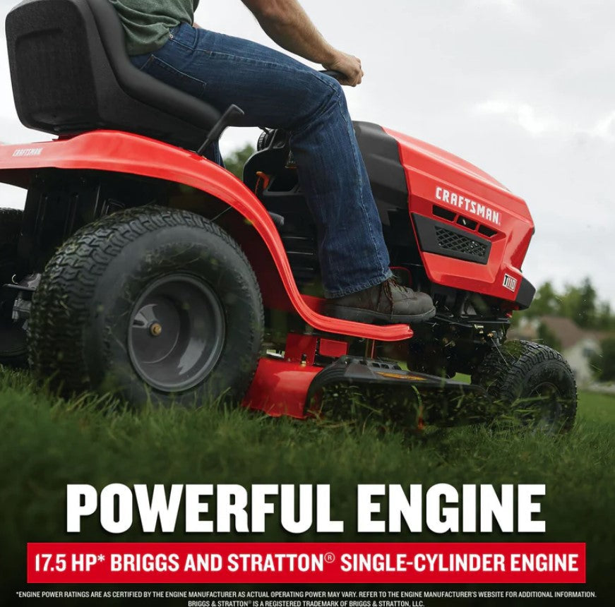 CRAFTSMAN T110 42-in 17.5-HP Riding Lawn Mower
