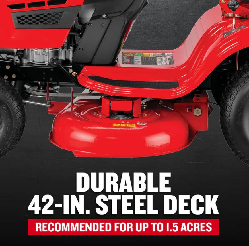 CRAFTSMAN T110 42-in 17.5-HP Riding Lawn Mower